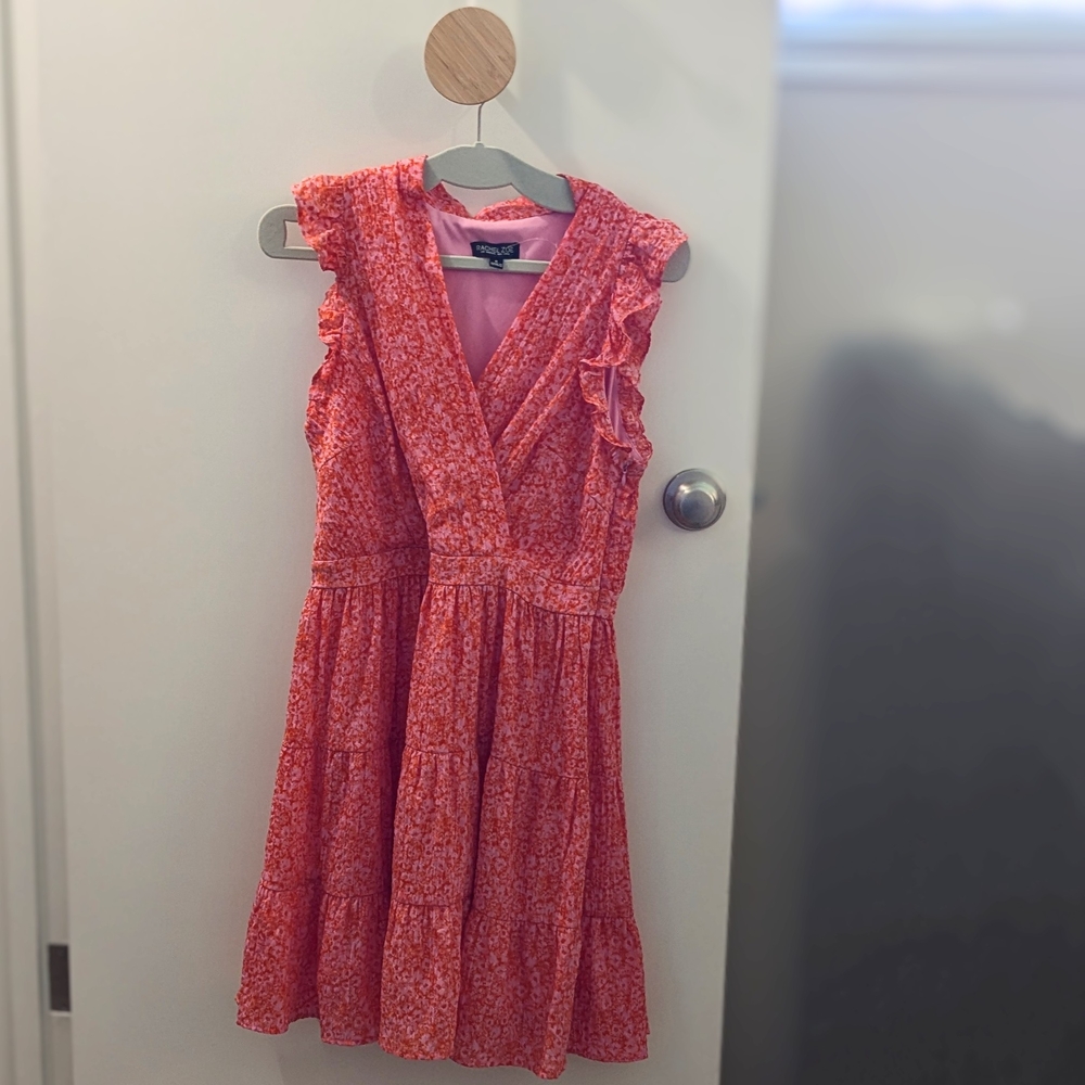 Rachel Zoe Pink Floral Ruffle Dress